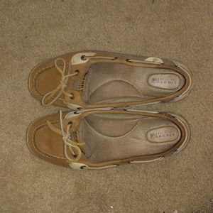 Sperry Angelfish Boat Shoe, Tan Size 9.5
